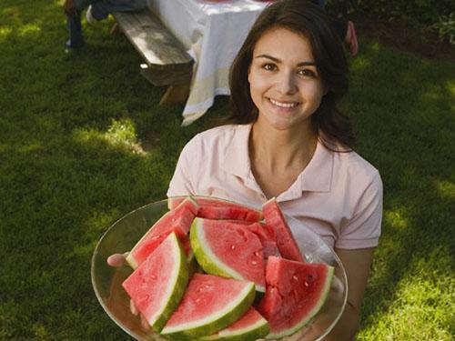 Søt duftende vannmelon uten årer