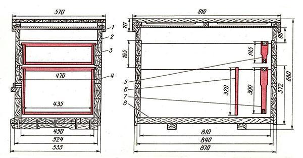 Bikubestol for 20 rammer