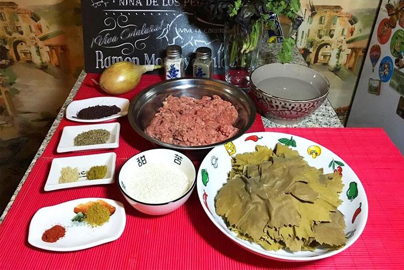 ส่วนผสมสำหรับ dolma