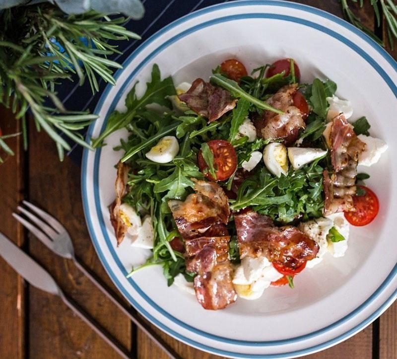 vitaminsalat med bacon