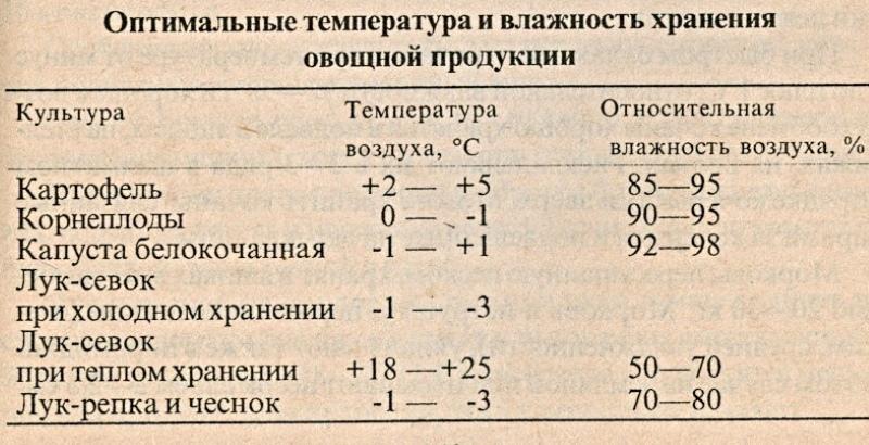 temperatura i wilgotność przechowywania cebuli